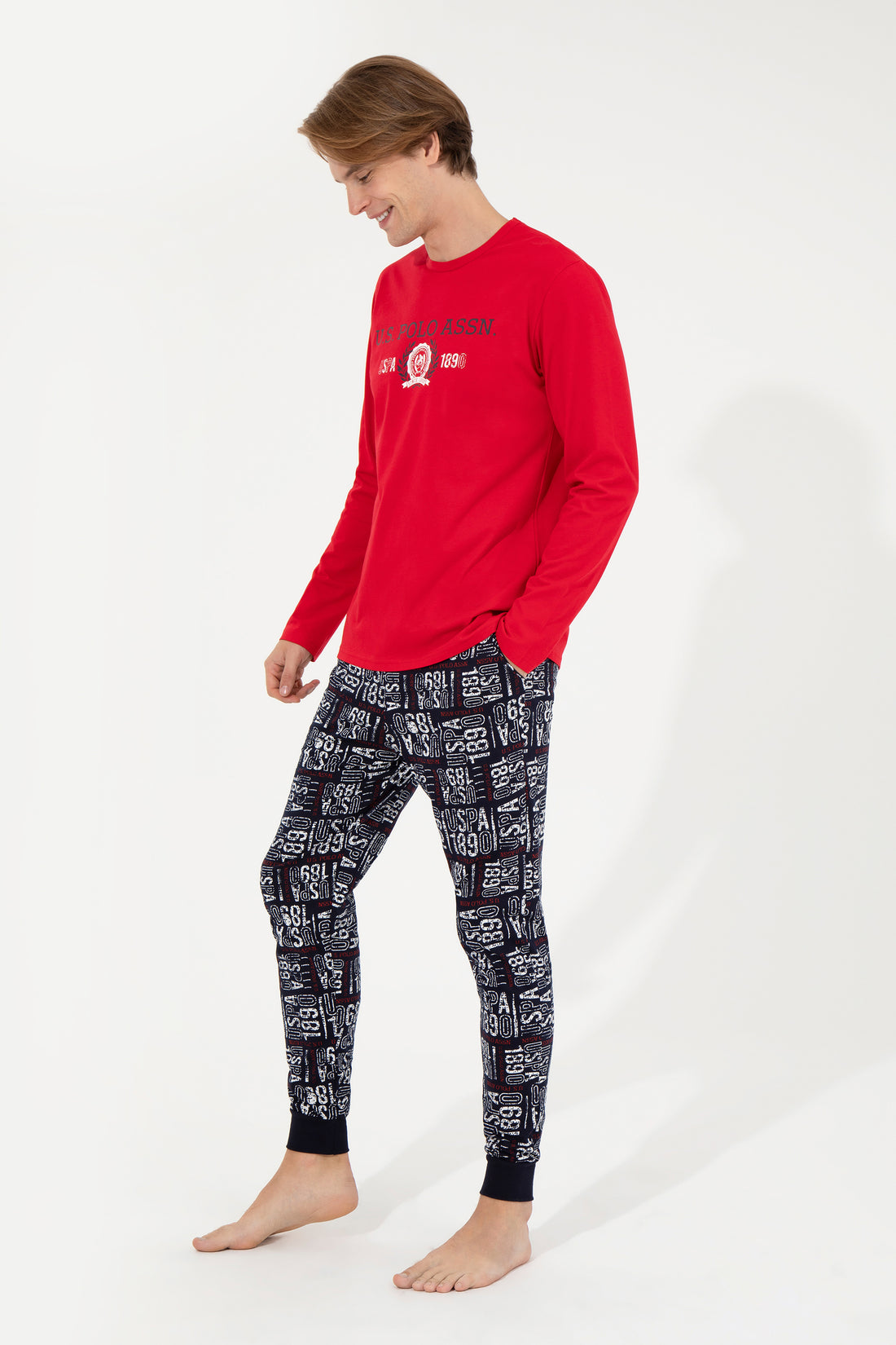 Men's Red Pajama Set