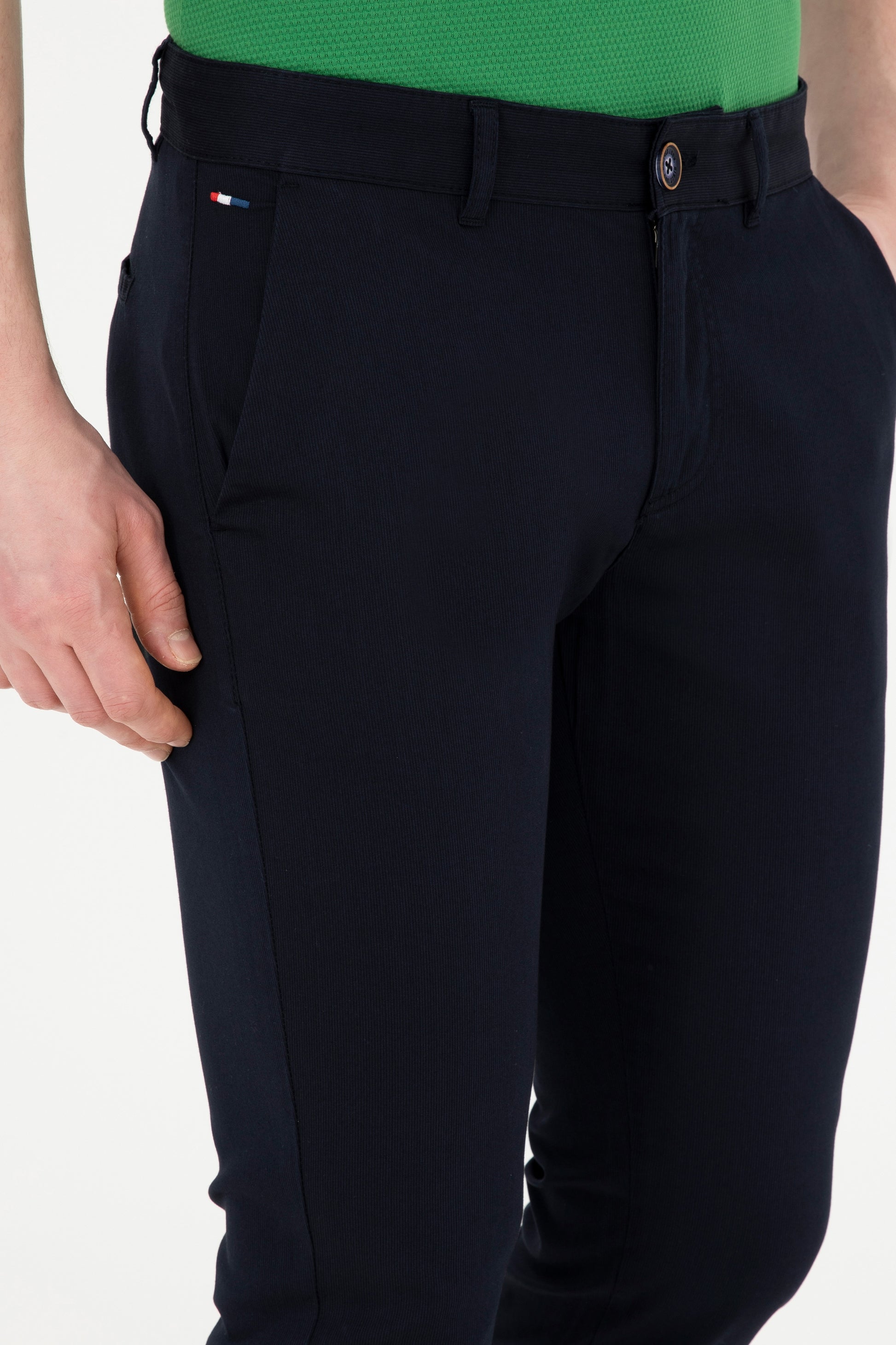 Men's Navy Blue Canvas Pants