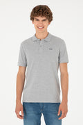 Men's Grey Melange Basic T-Shirt