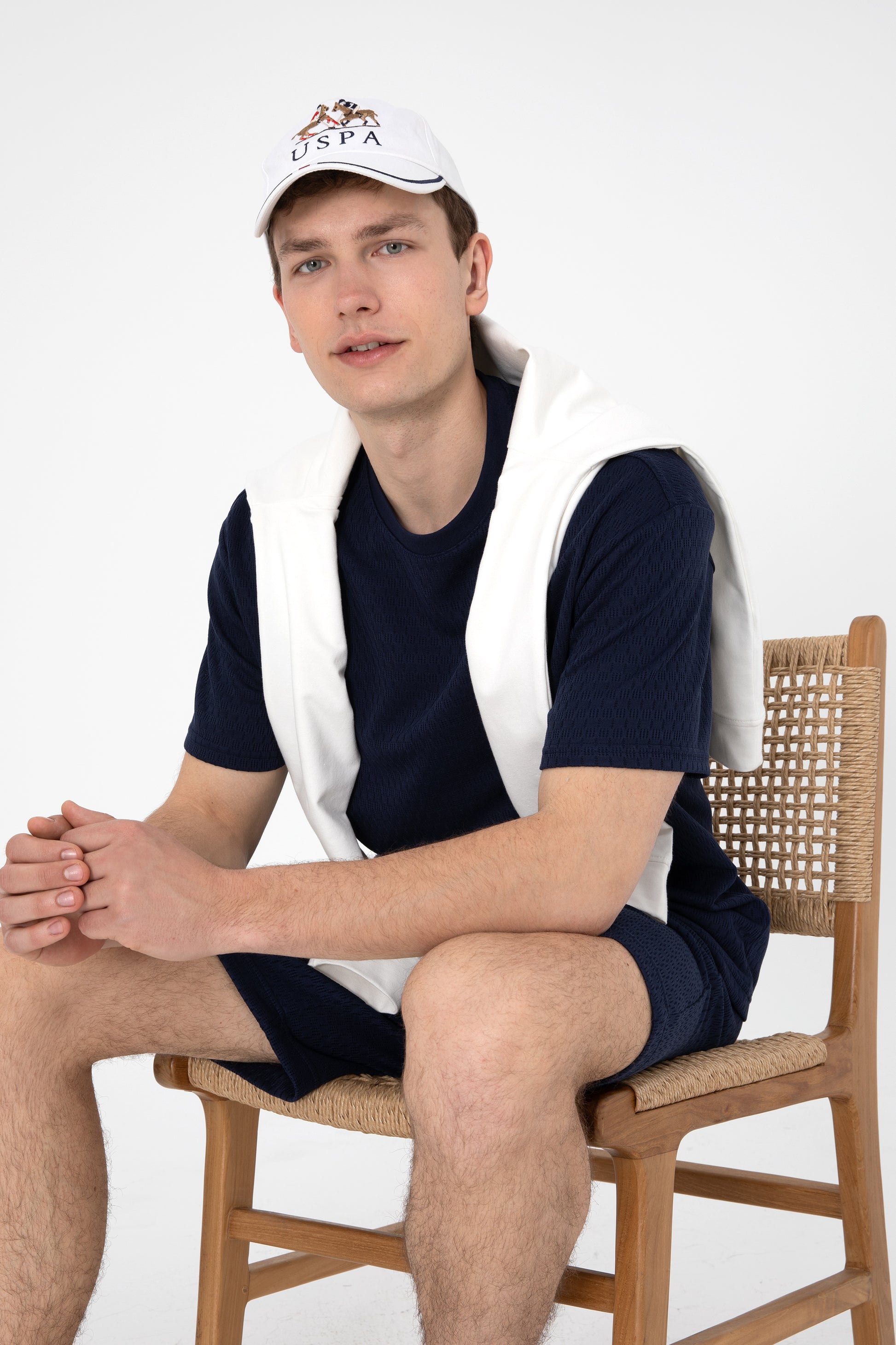 Men's Comfort Fit Crew Neck Navy T-Shirt