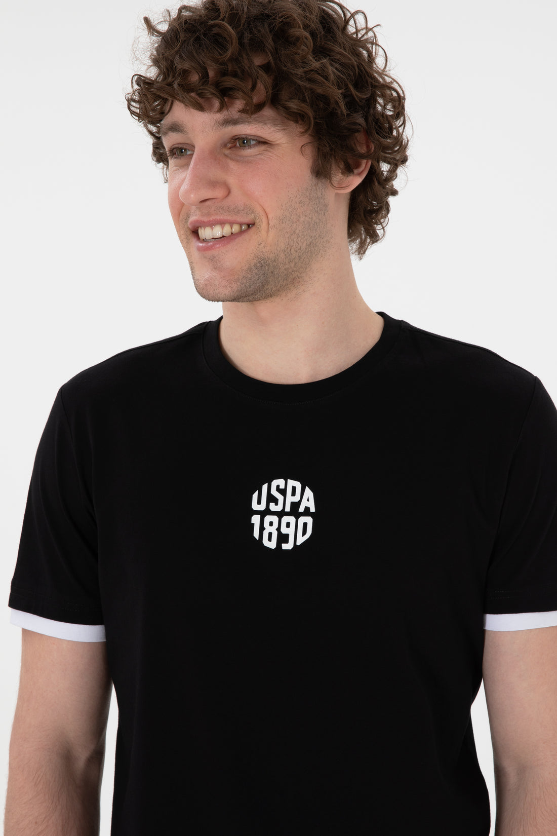Men's Regular Fit Crew Neck Black T-Shirt
