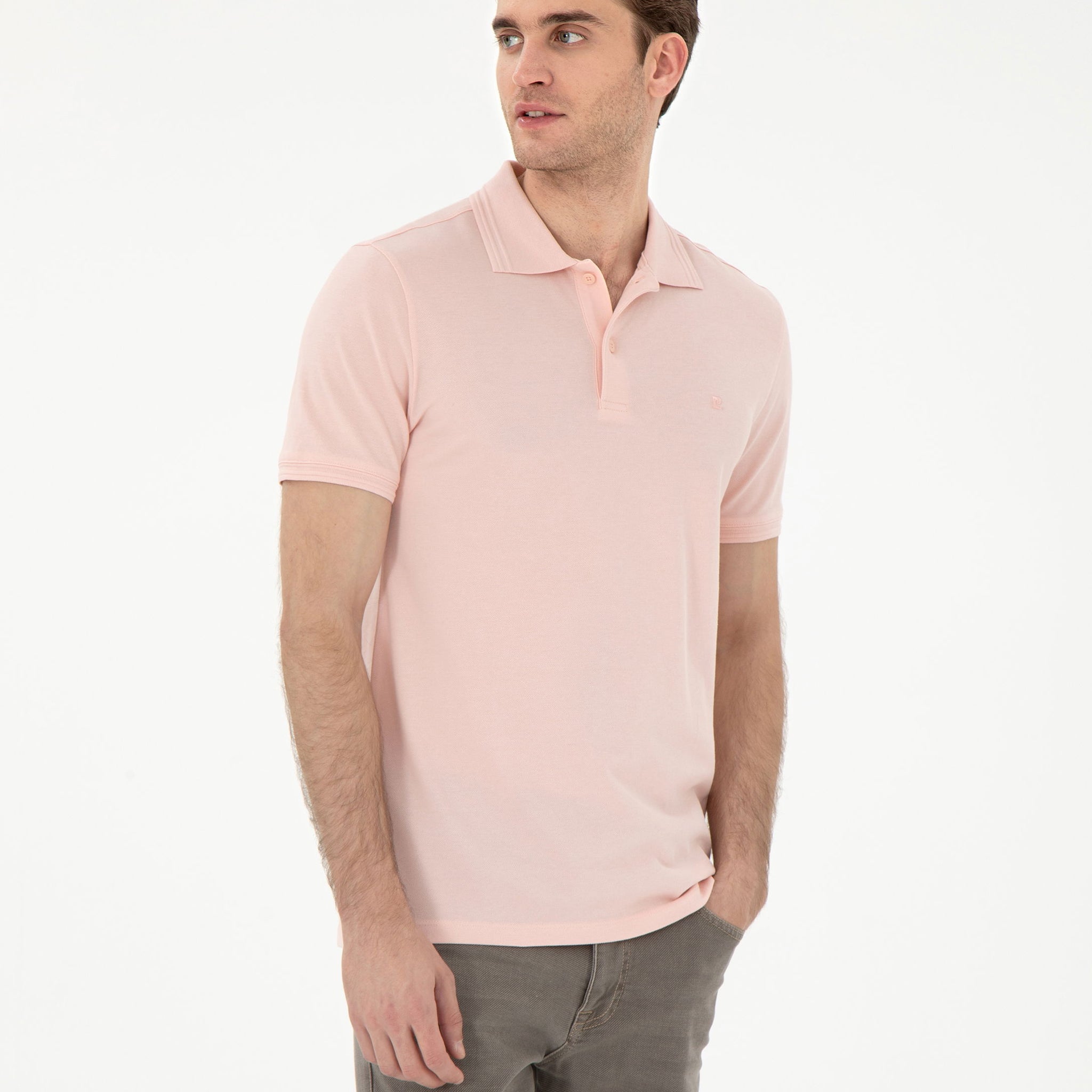 Powder Slim Fit 100% Cotton Polo Neck Basic T-Shirt