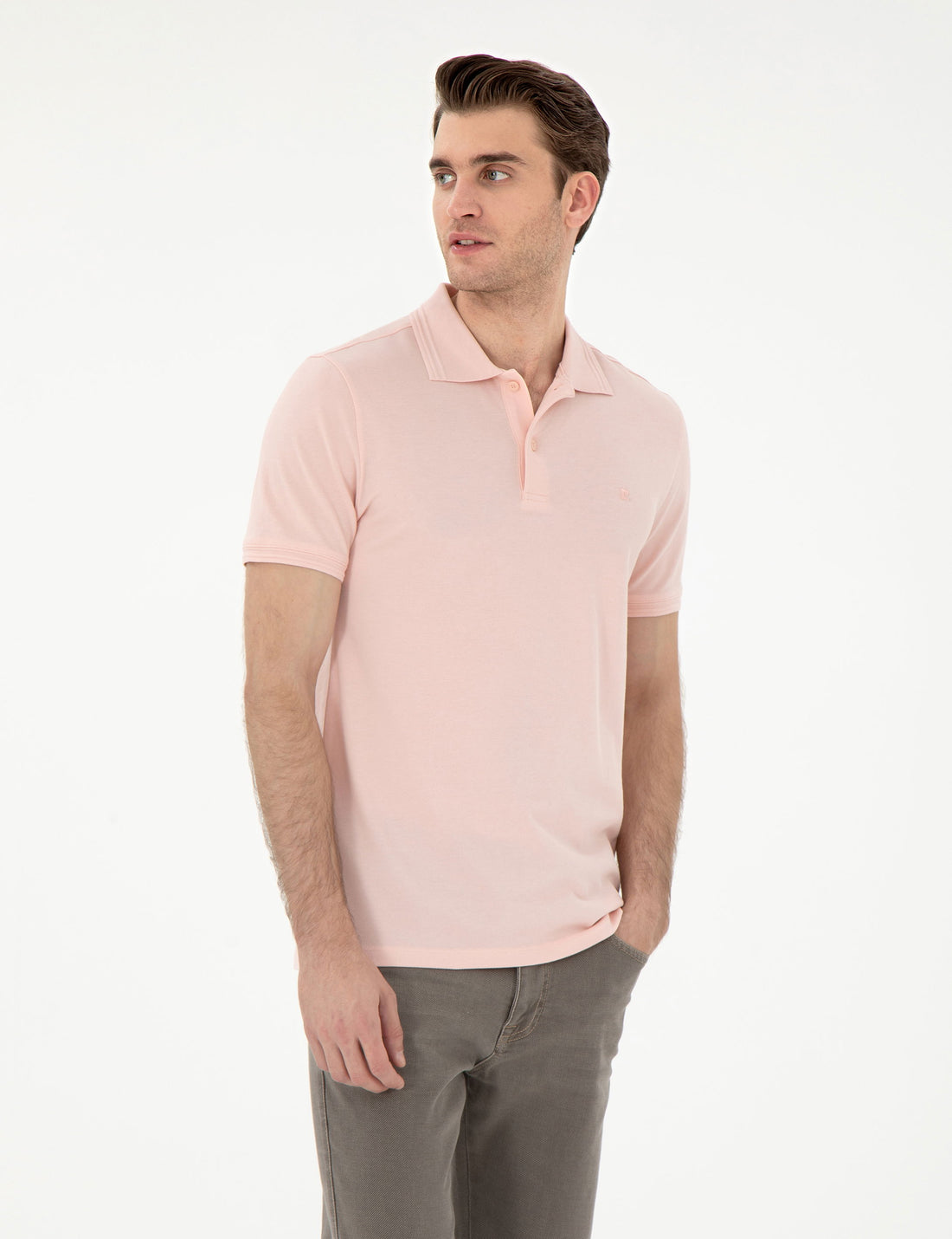 Powder Slim Fit 100% Cotton Polo Neck Basic T-Shirt