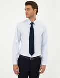 Light Blue Regular Fit Long Sleeve Basic Shirt