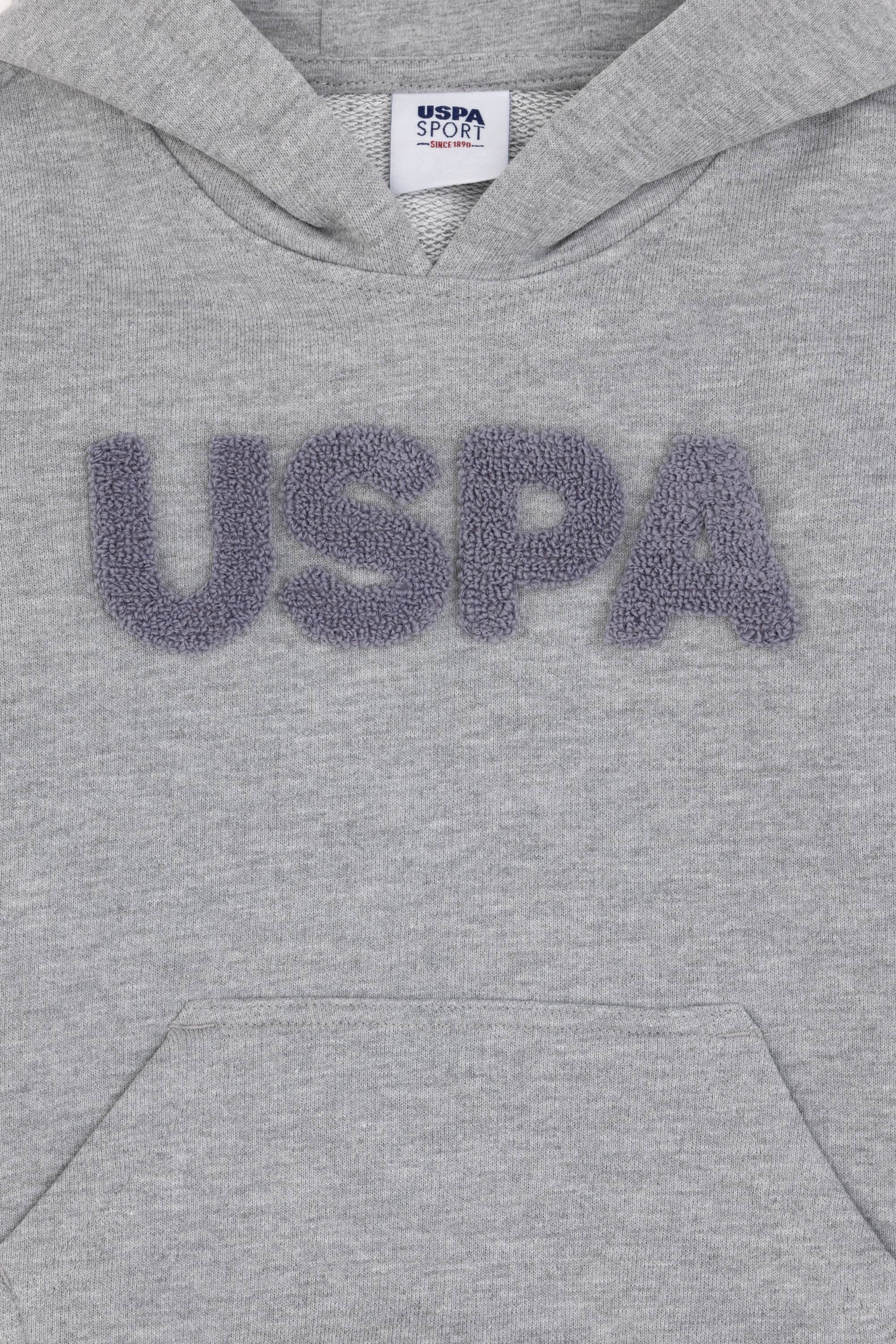 Boy's Grey Melange Basic Sweatshirt