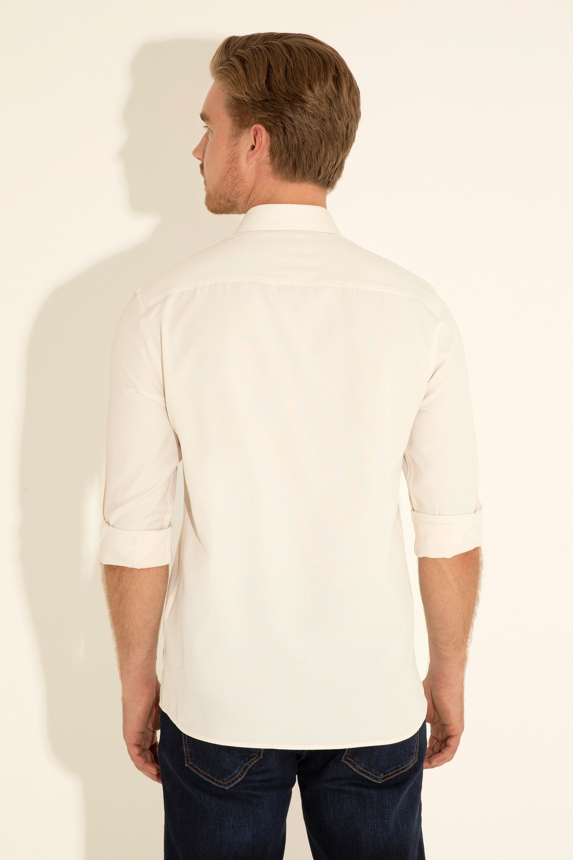 Men's Stone Long Sleeve Basic Shirt