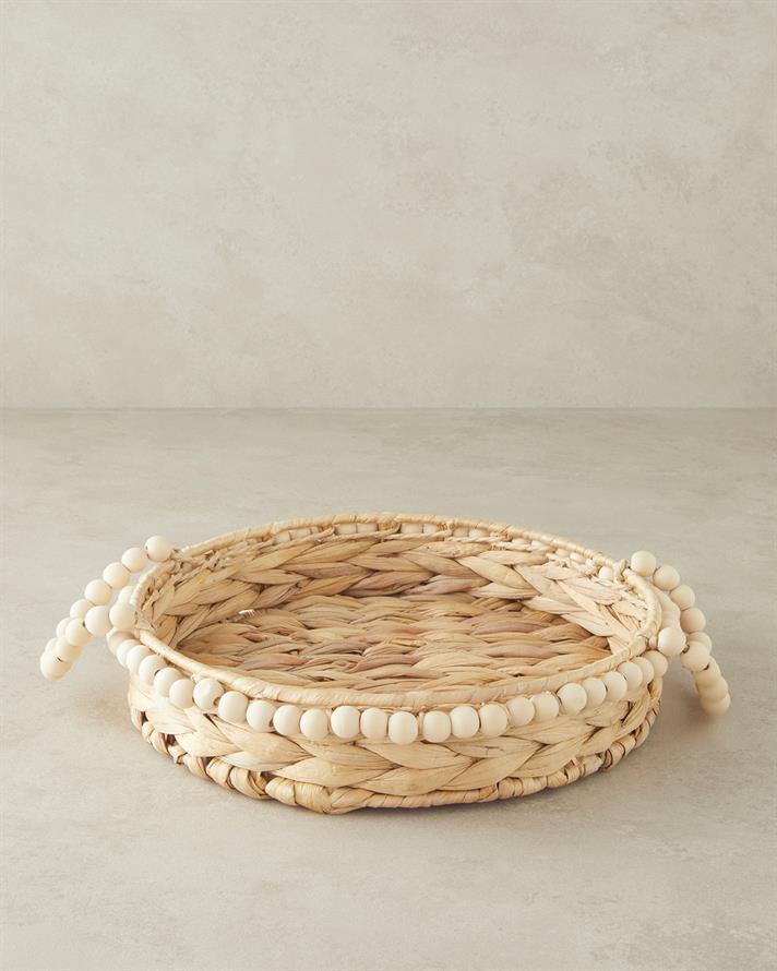 Chaplet Wicker Tray Brown
