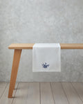 Charmed Polyester Runner 40x140 cm White - Navy