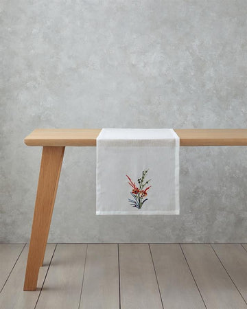 Chimera Polyester Runner 40x140 cm White - Red