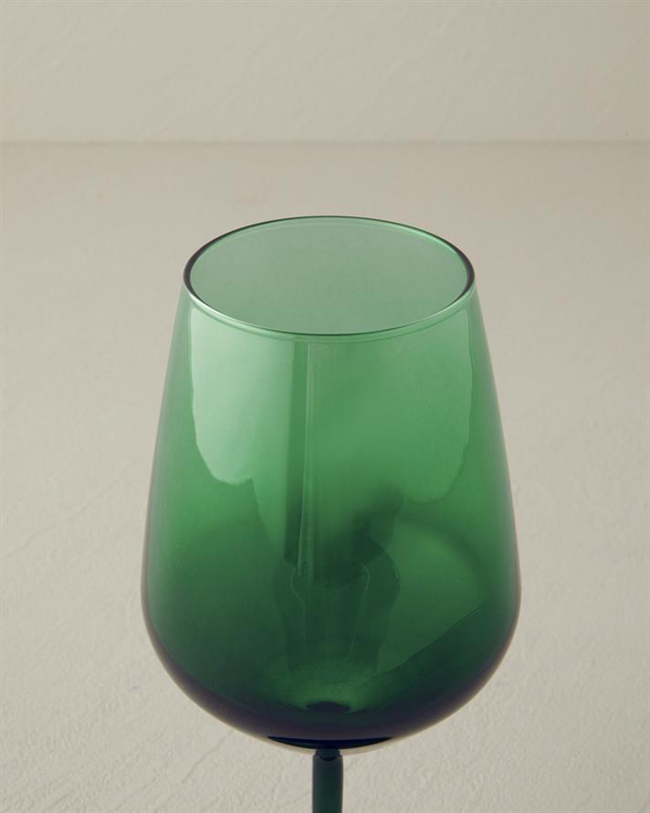 Christmas Glass Set of 3 Glasses 490 ml Green