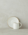 Classy Porcelain Coffee Cup Set 12 Pieces 6 Seater Gold