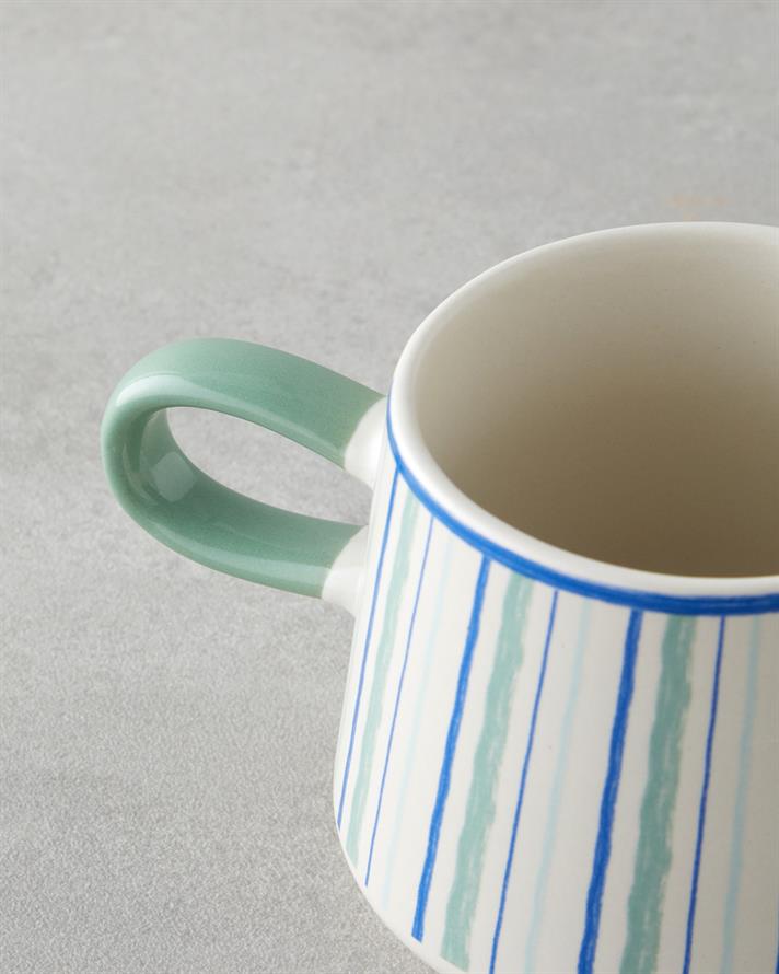 Coastline Stoneware Mug 340 ml Blue - Green