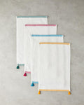 Colorful Lines Cotton Hand Towel 30x45 cm Ecr-Yellow