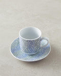 Conner Porcelain Coffee Cup Set 4 Pieces 2 Seater Blue-Green