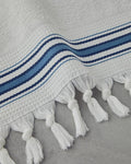 Cool Stripe Cotton Striped Bath Towel Set Ecr-Beige