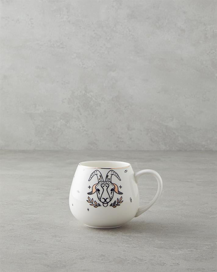 Copricornus New Bone China Mug 325 ml Black-White-Gold