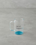 Cup of Happiness Glass Mug 270 ml Blue