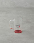 Cup Of Love Glass Mug 270 ml Red