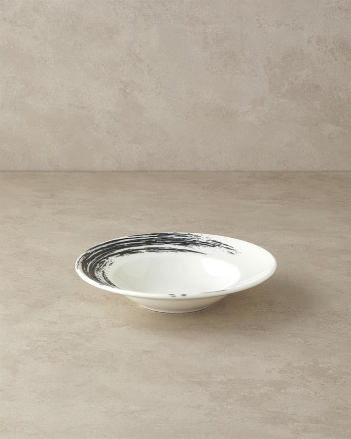 Cycle Porcelain Serving Plate Black