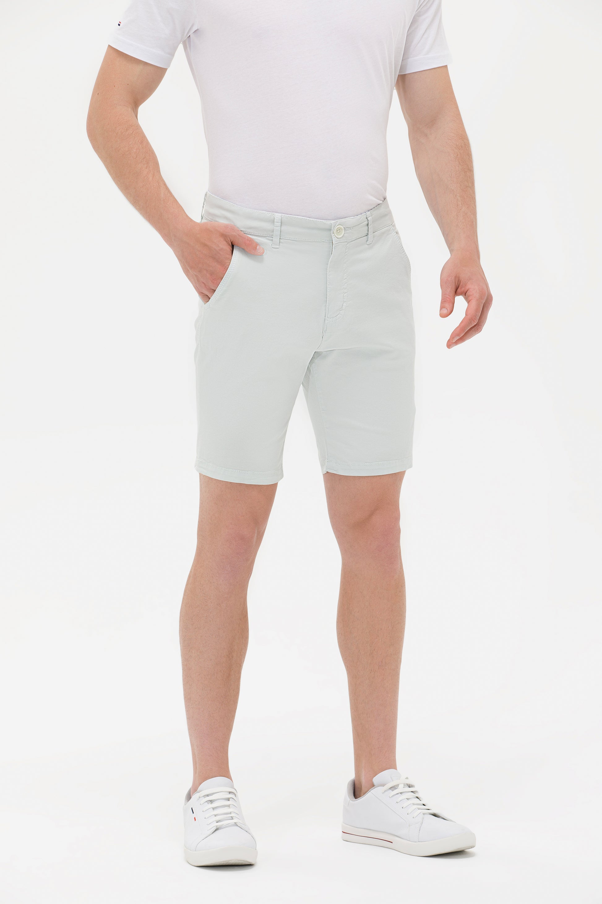 Men's Water Green Woven Shorts