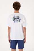Men's Comfort Fit Crew Neck White T-Shirt