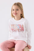 Girls' Cream Pajamas Set