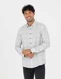 Grey Slim Fit Long Sleeve Shirt