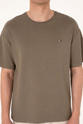 Men's Comfort Fit Crew Neck Mink T-Shirt