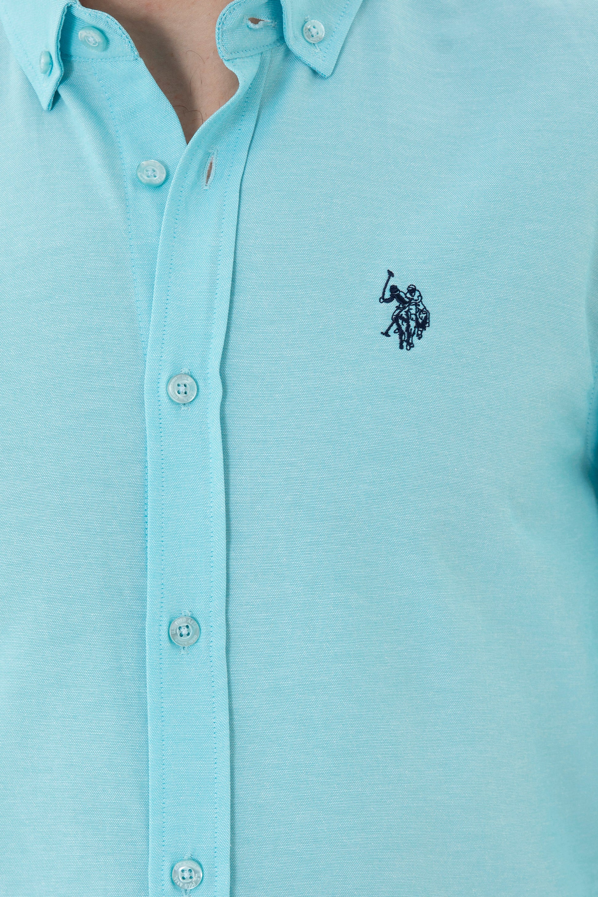 Men's Mint Long Sleeve Basic Shirt