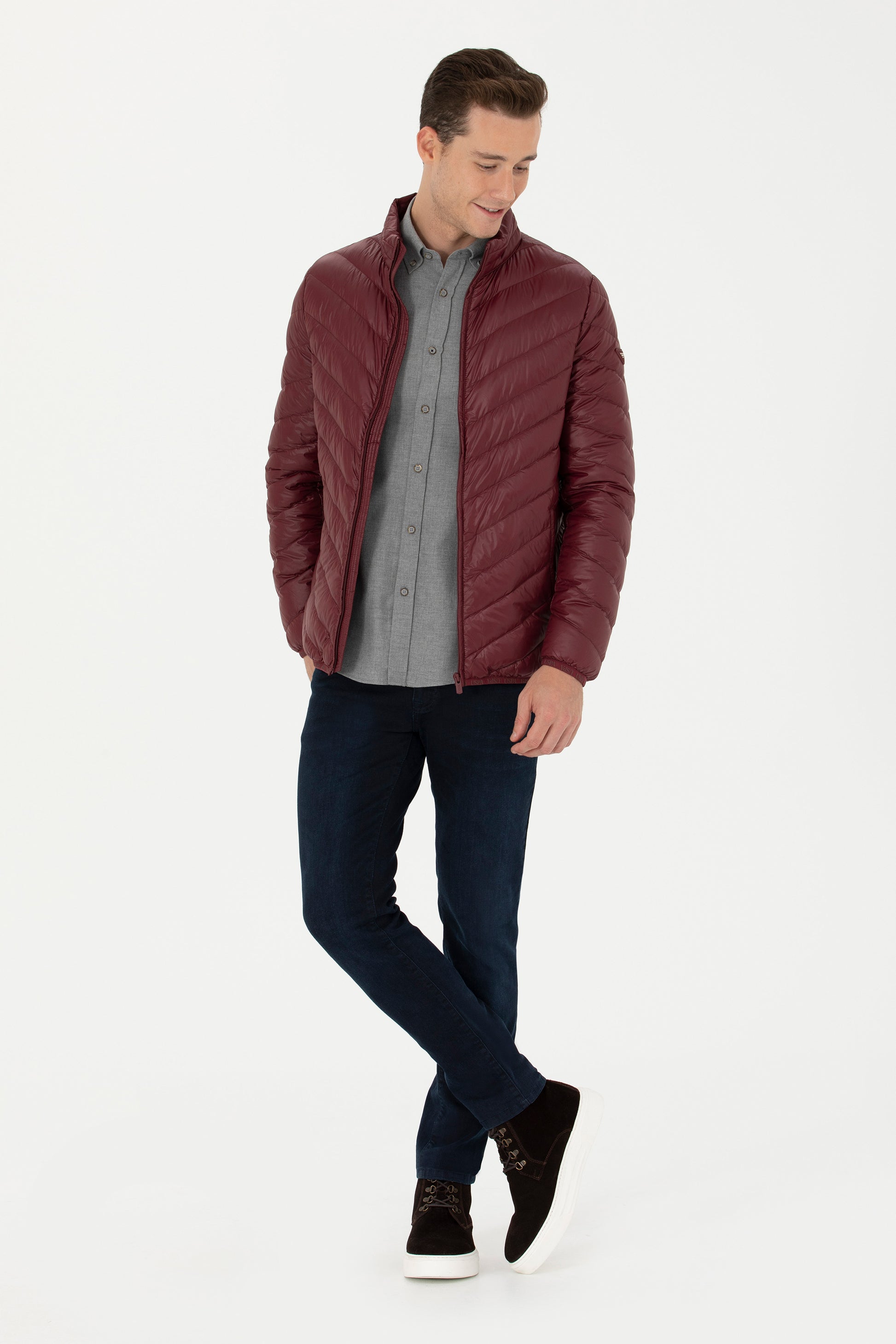 Men's Burgundy Coat