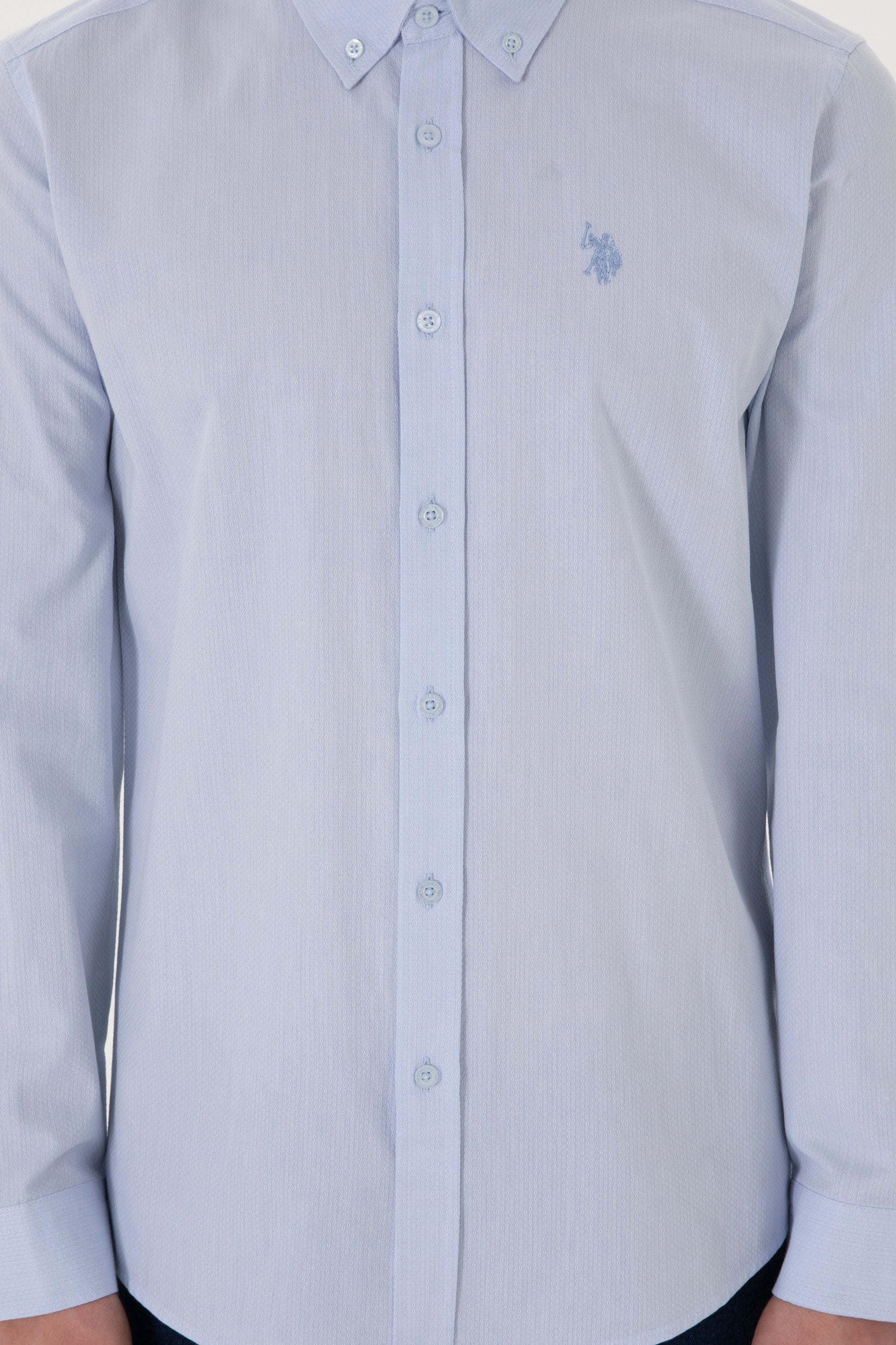 Men's Light Blue Long Sleeve Shirt