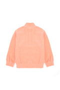 Girls' Half Zipper Salmon Fleece Sweatshirt