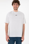 Men's Comfort Fit Crew Neck White T-Shirt
