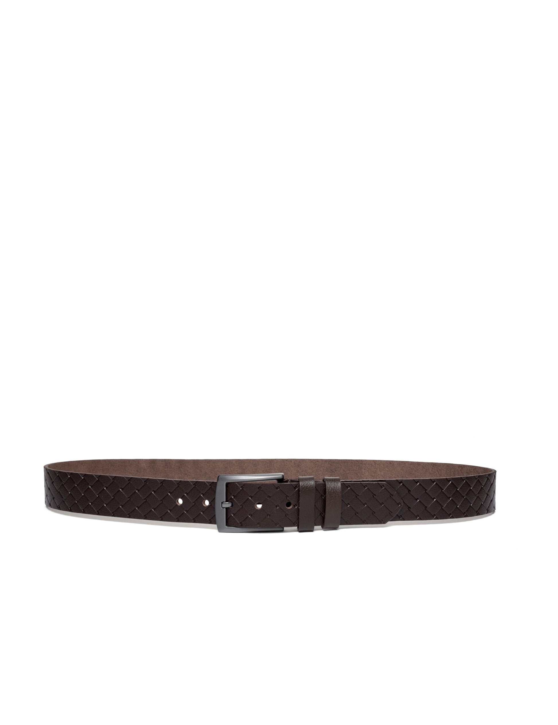 Brown Denim Belt