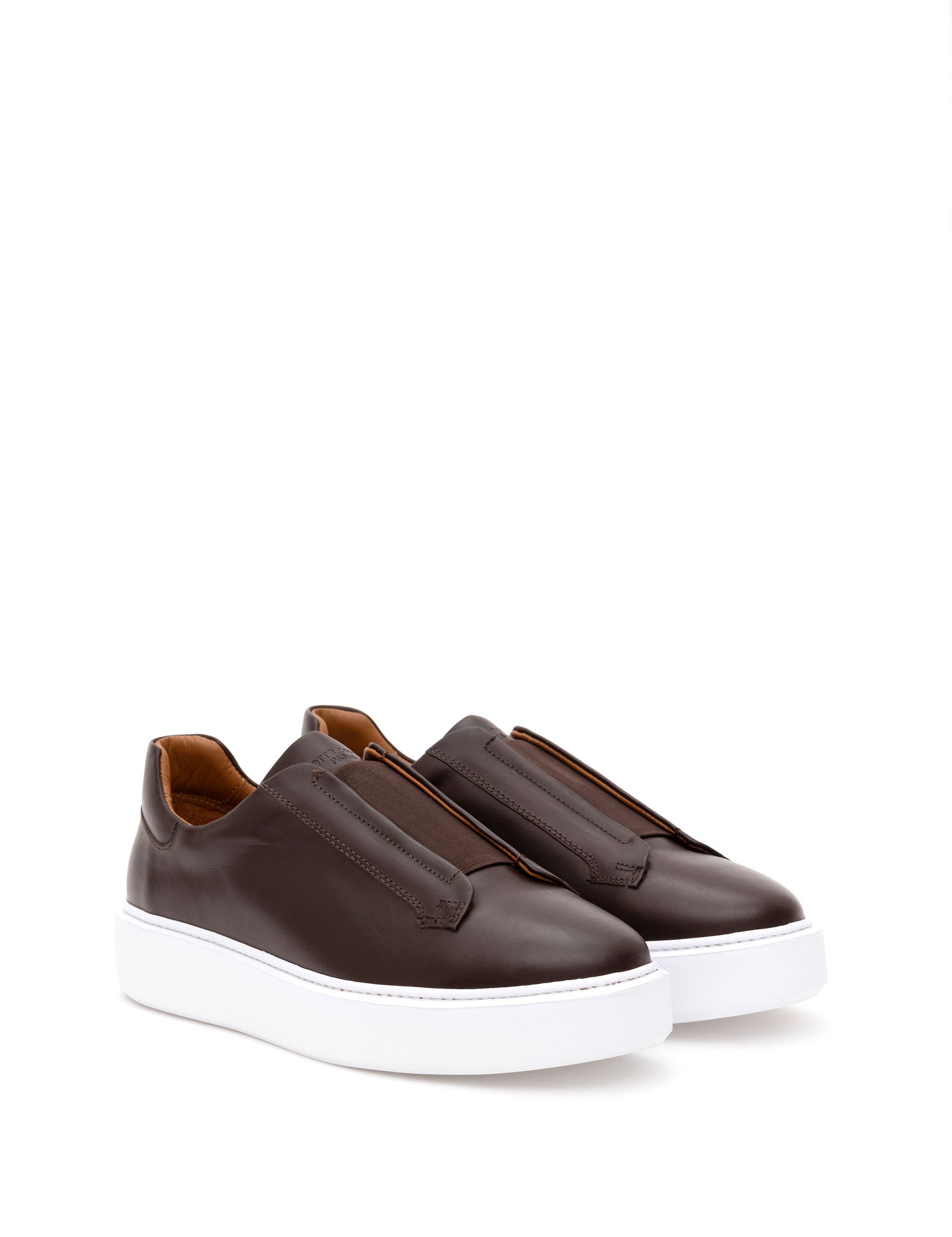 Brown 100% Leather Casual Shoes