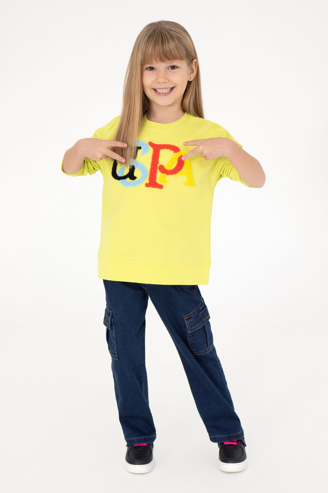 Girl's Peanut Green Sweatshirt