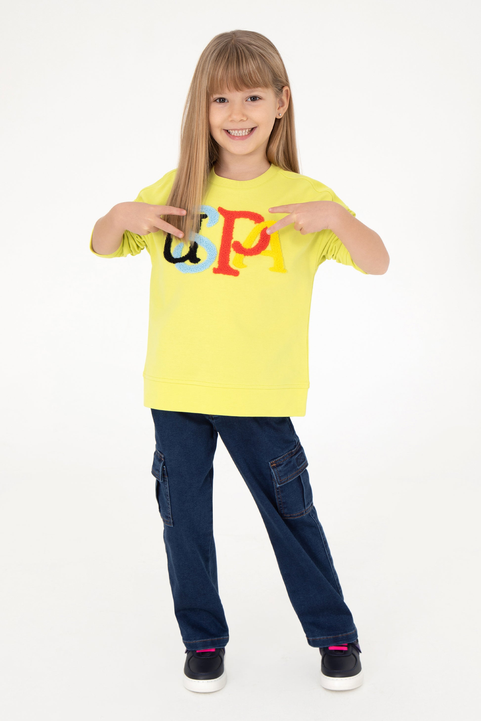 Girl's Peanut Green Sweatshirt
