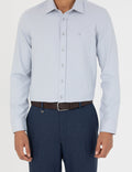 Grey Slim Fit Long Sleeve Shirt