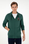 Men's Dark Green Knitted Cardigan