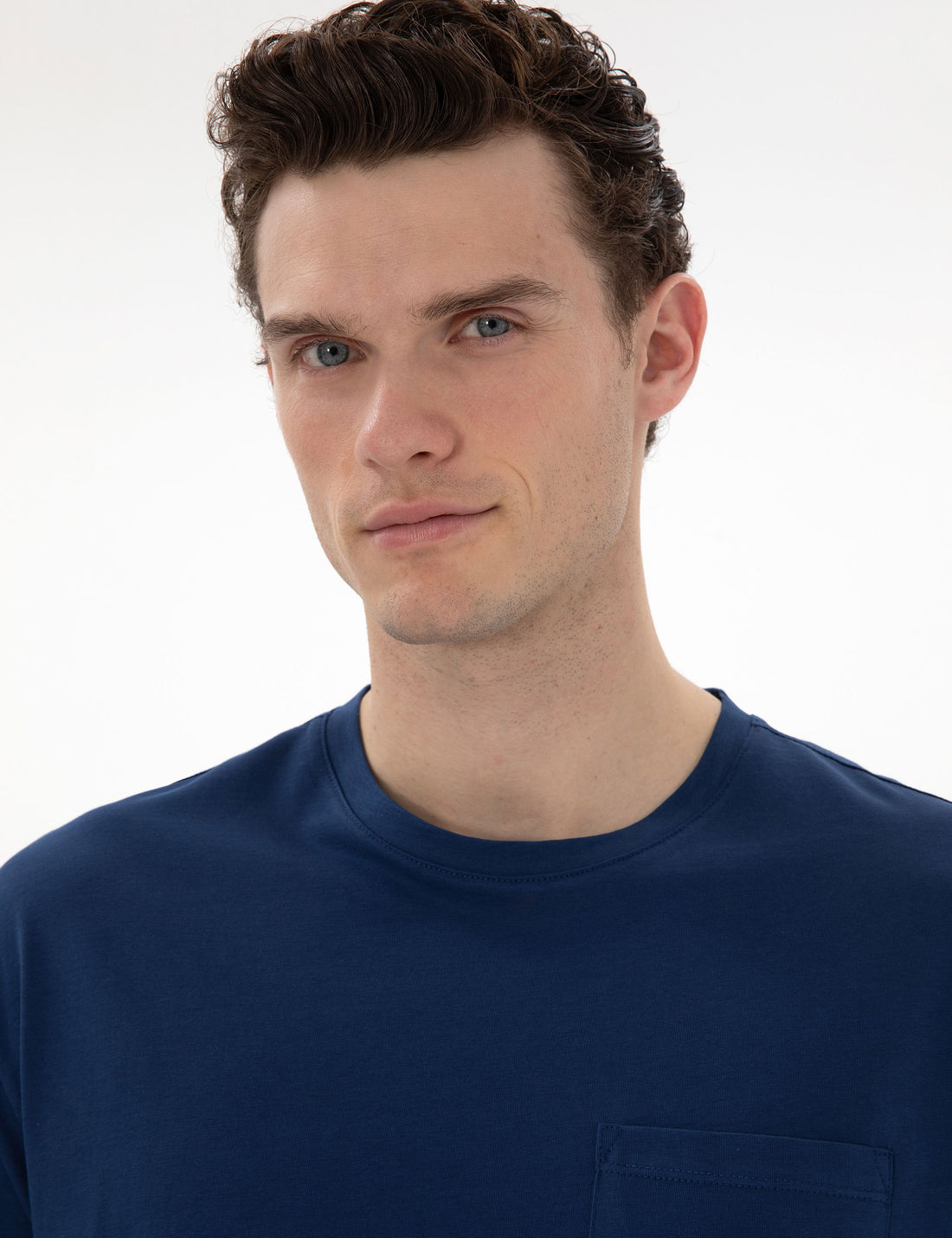 Light Navy Comfort Fit Basic T-Shirt