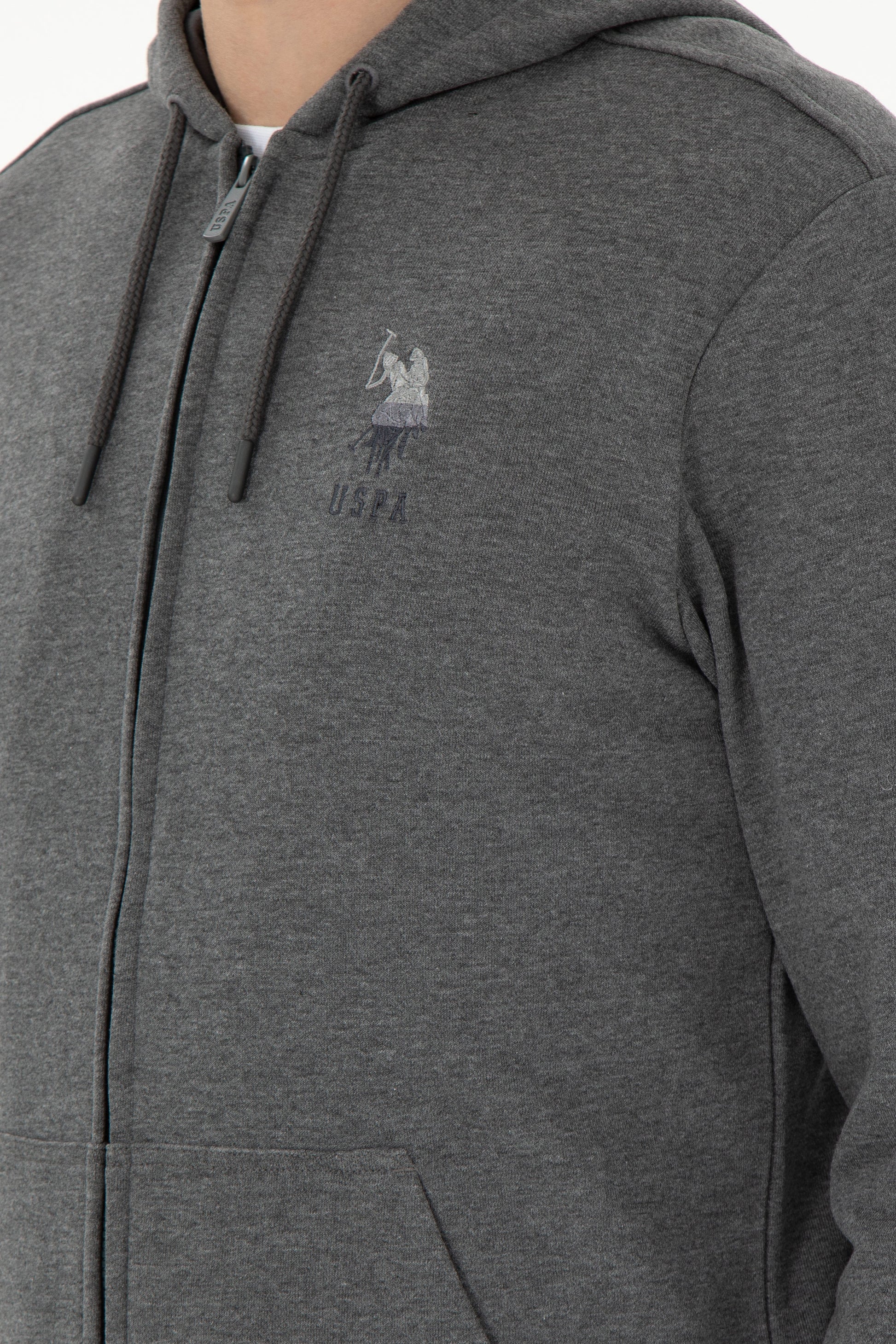 Men's Anthracite Melange Knitted Cardigan