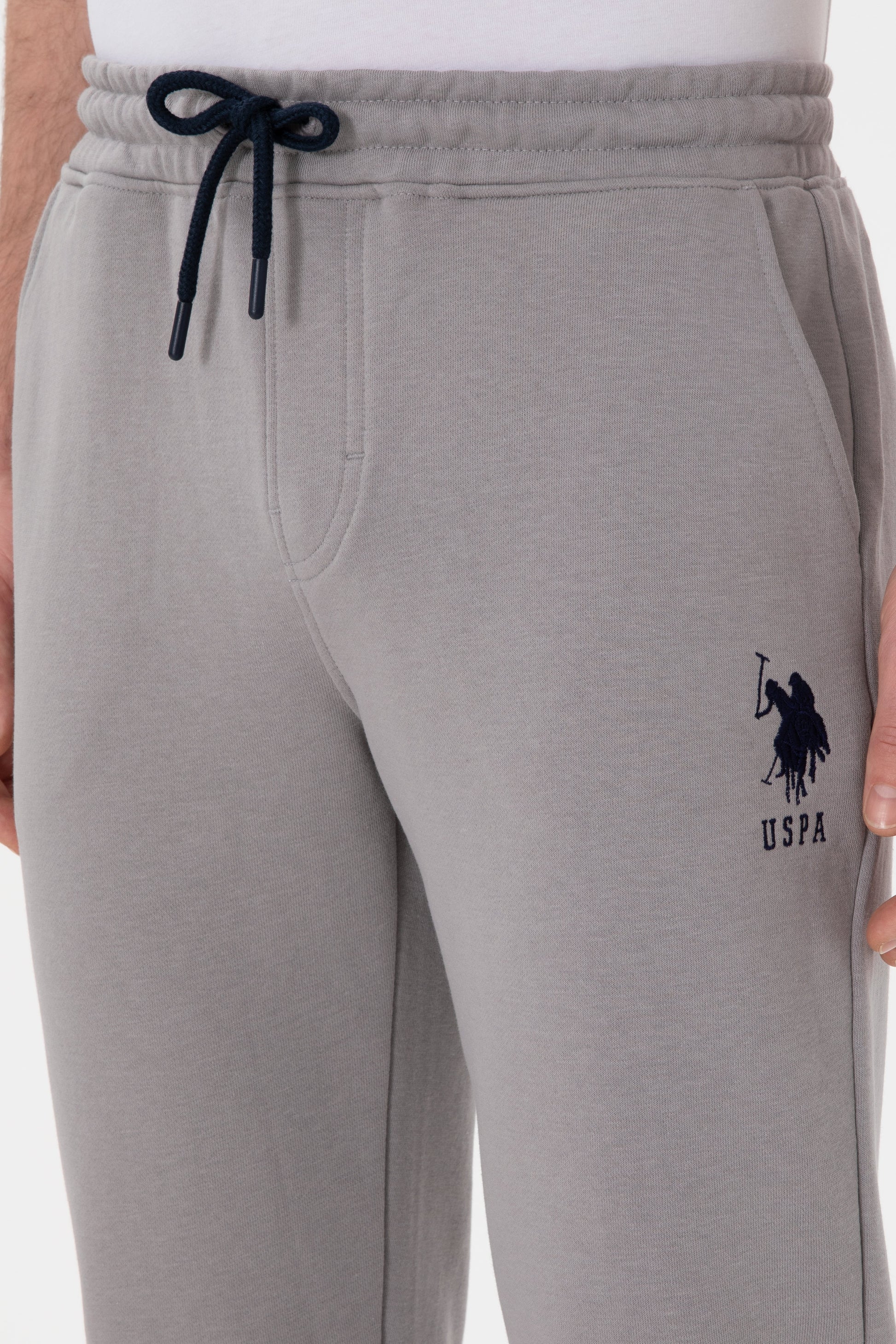 Men's Slim Fit Straight Leg Grey Sweatpants