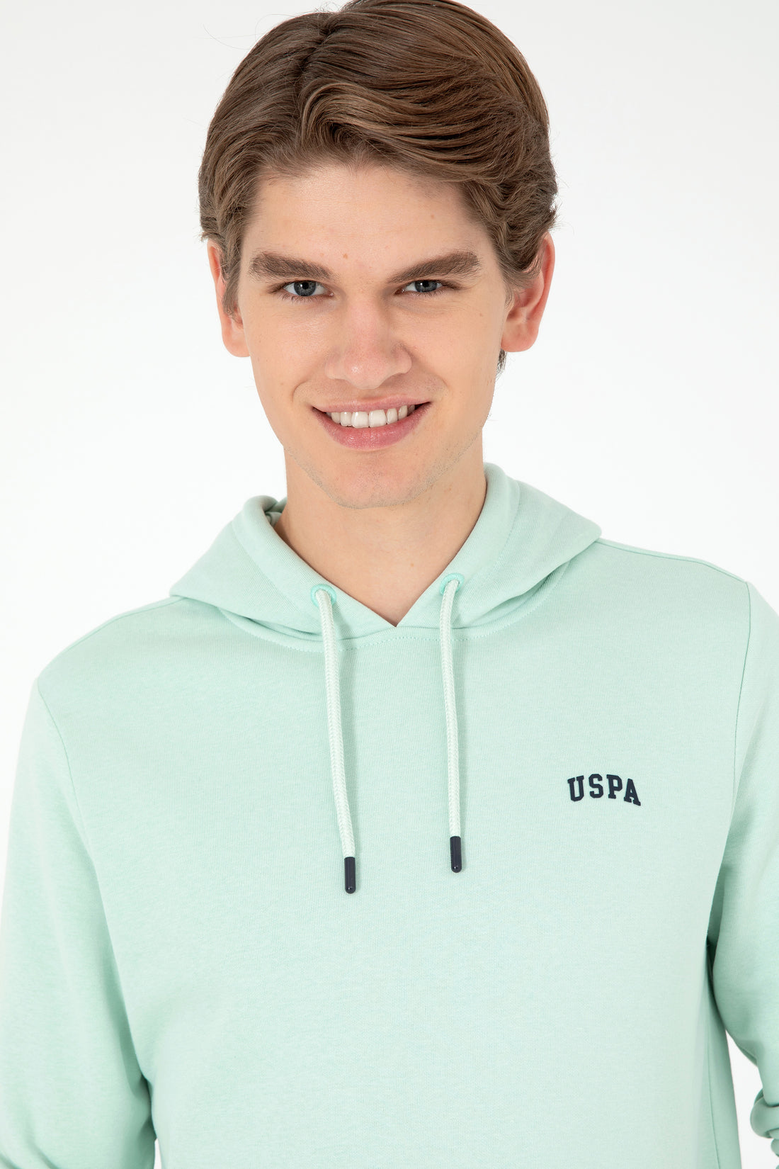 Men's Water Green Basic Sweatshirt