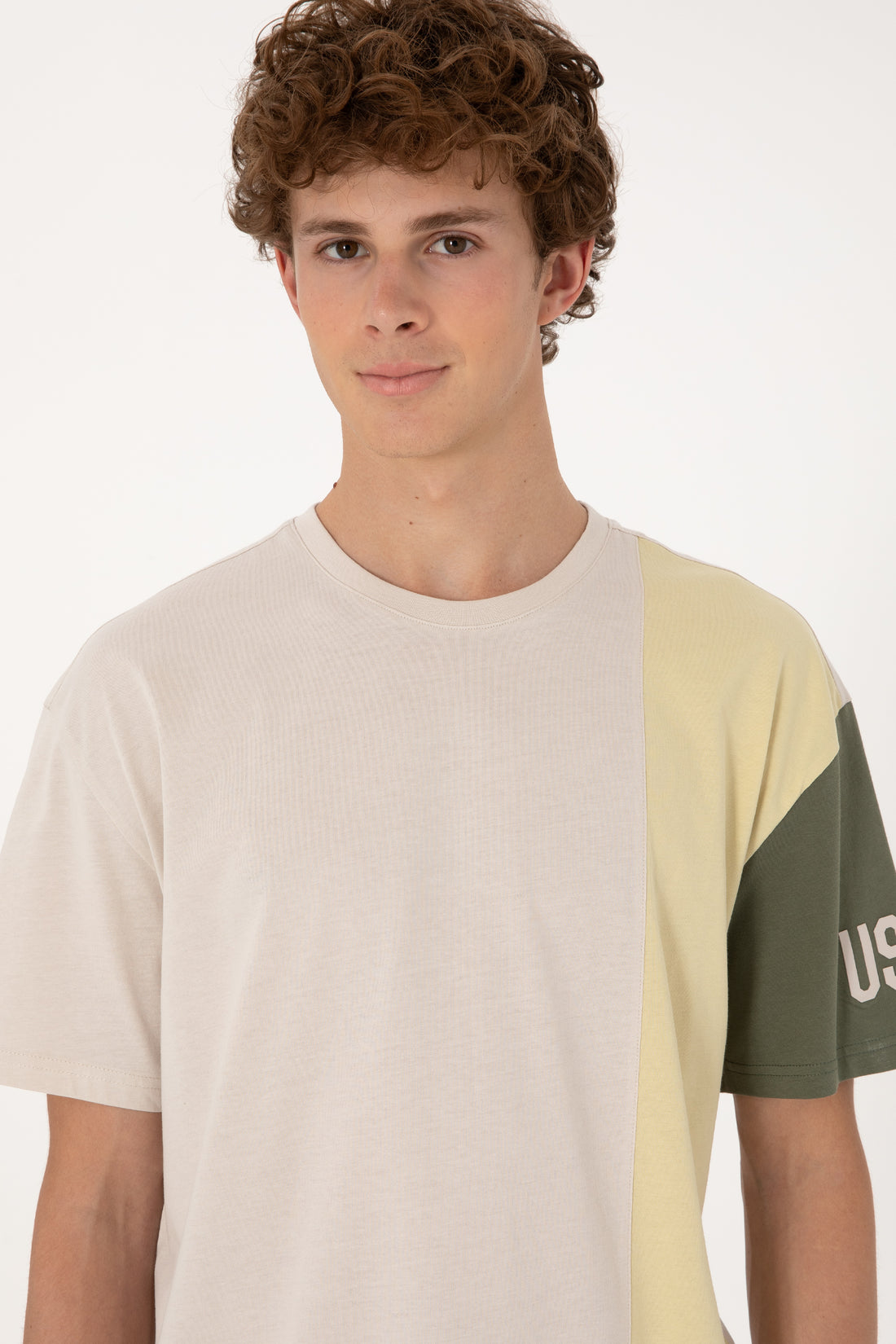 Men's Comfort Fit Crew Neck Stone T-Shirt