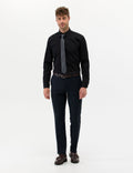 Black Regular Fit Long Sleeve Classic Shirt
