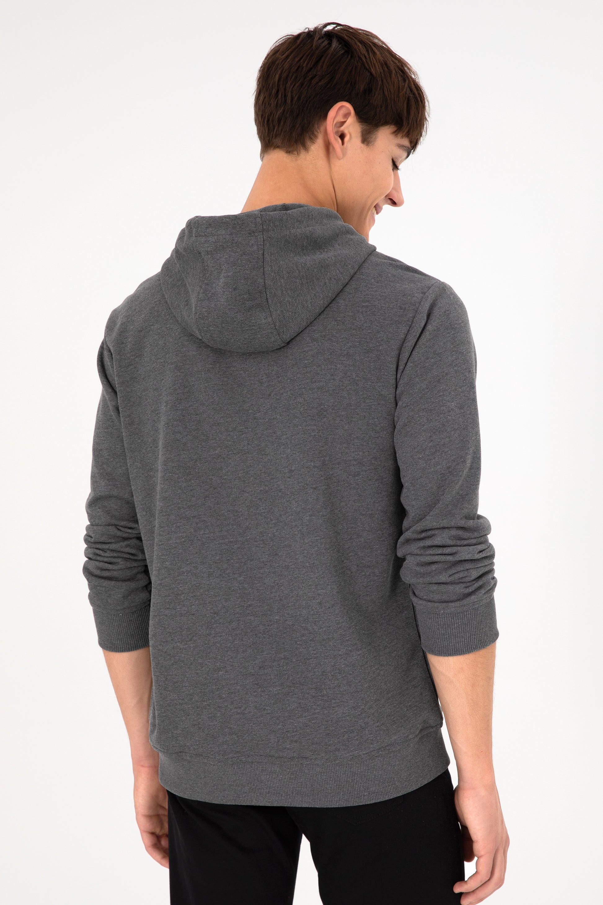 Men's Anthracite Melange Basic Sweatshirt