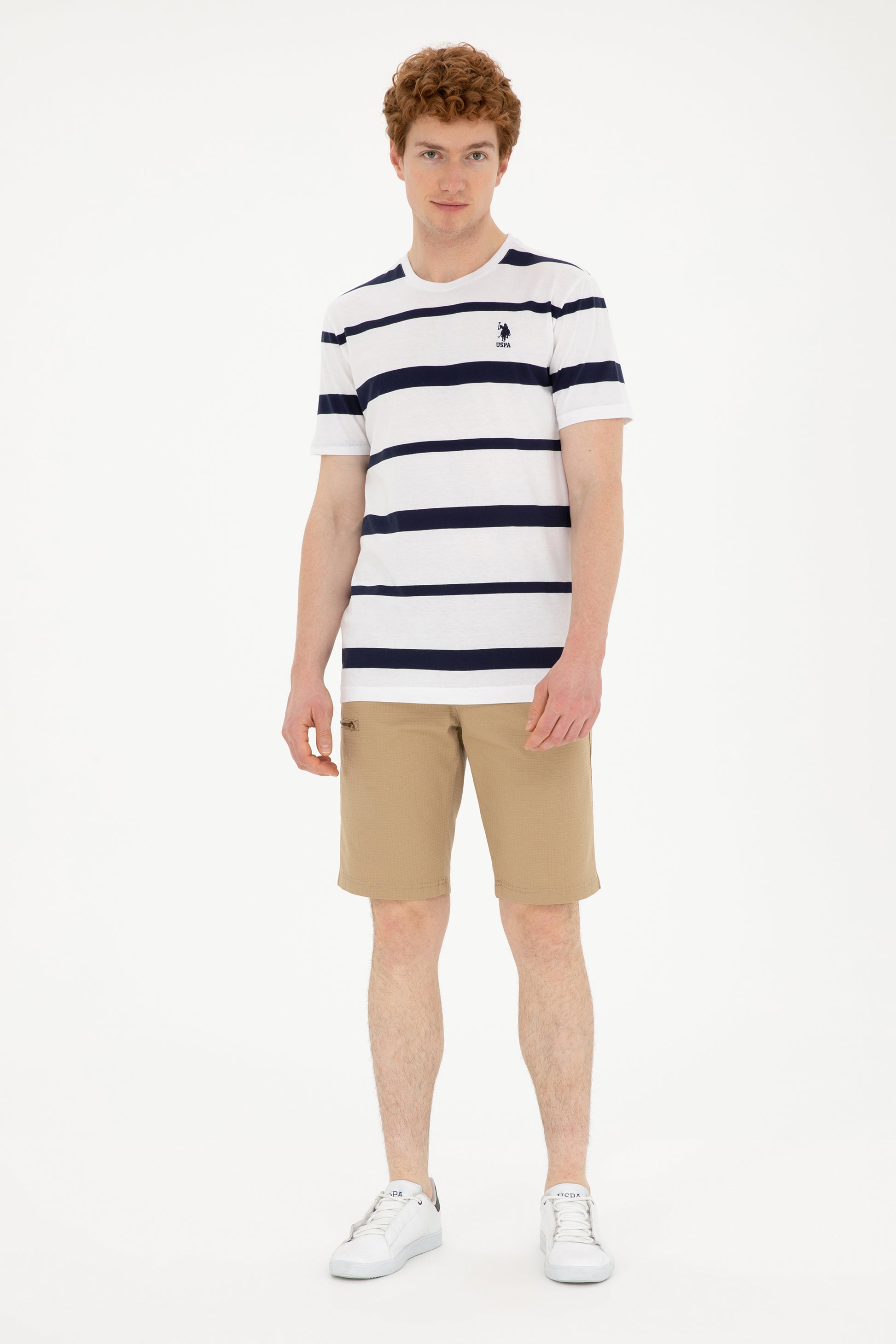 Men's Regular Fit Crew Neck White T-Shirt