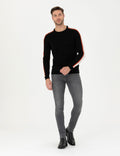 Black Slim Fit Sweater