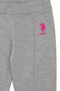 Girls' Grey Melange Leggings