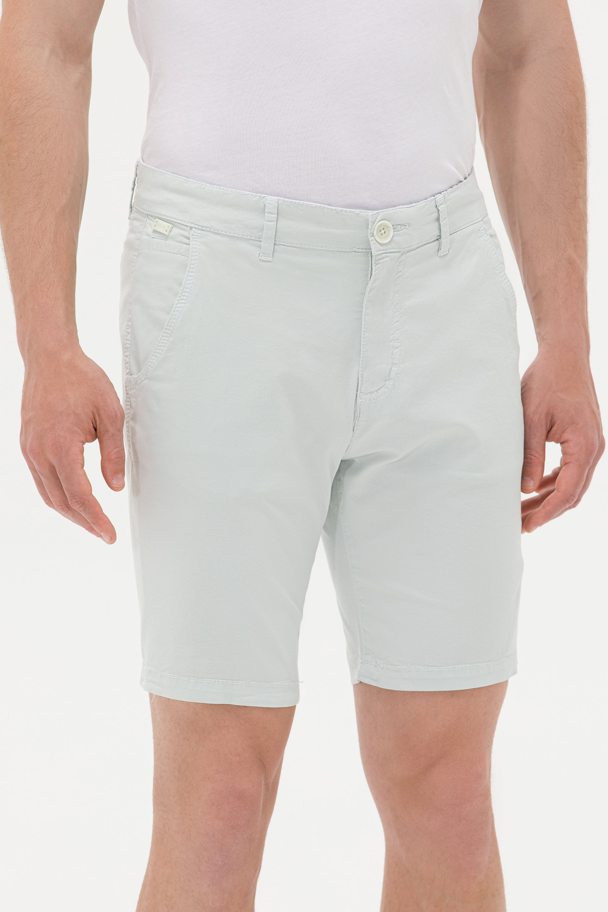 Men's Water Green Woven Shorts